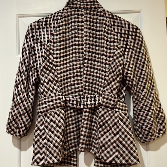 Guess Houndstooth Jacket with Belt - Picture 5 of 10